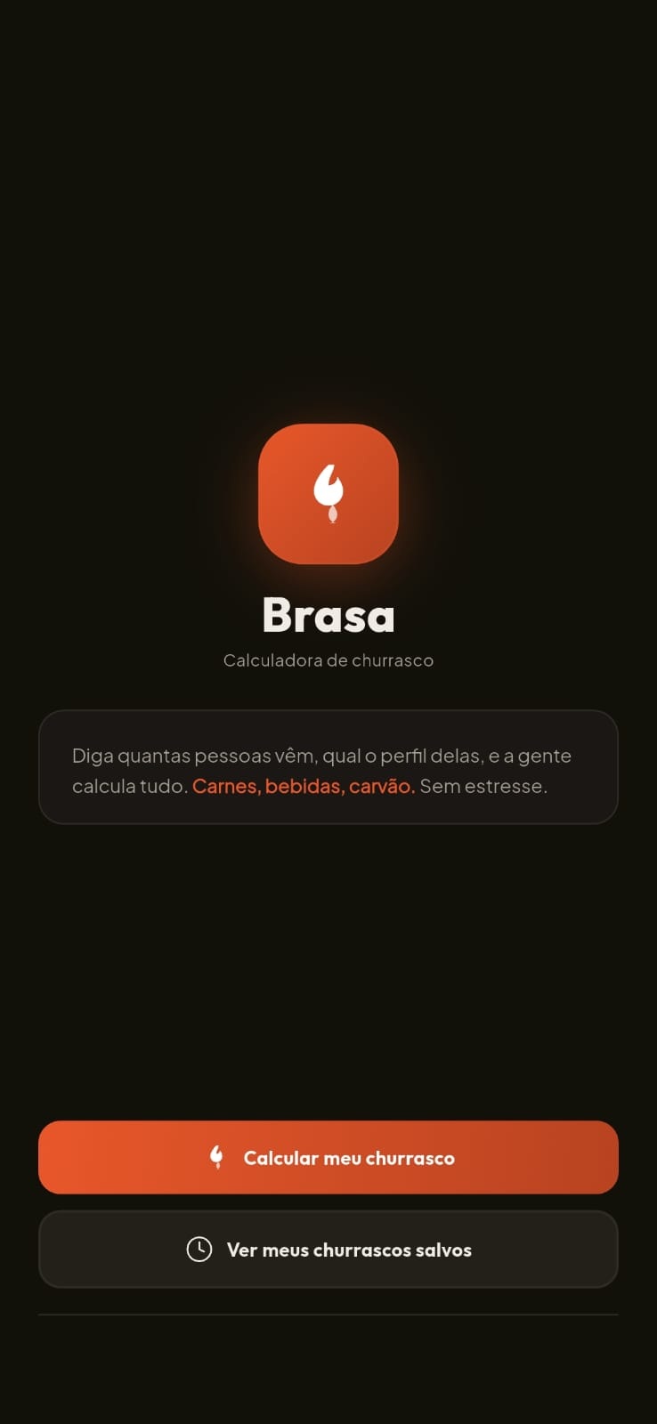 Brasa App Interface